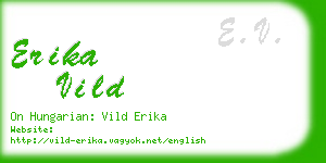 erika vild business card